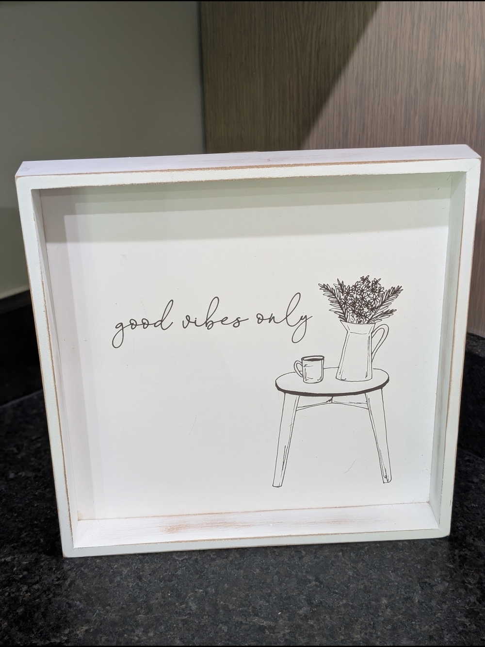 Good Vibes Only Framed Wall Sign